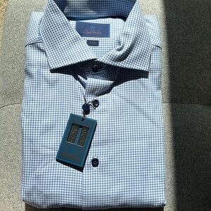 New with tags David Donahue mens dress shirt.